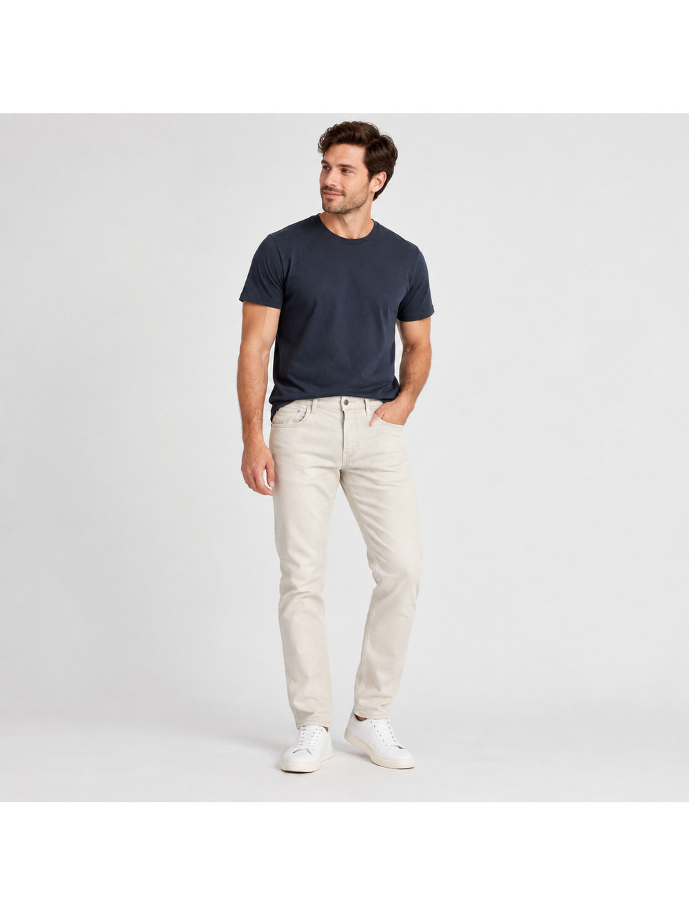 Bonobos Men's Slim Fit Stretch Jeans Cream Beige 32x32